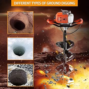 Amazon.com: TUOKE 72cc Post Hole Digger 2 Stroke Petrol Gas